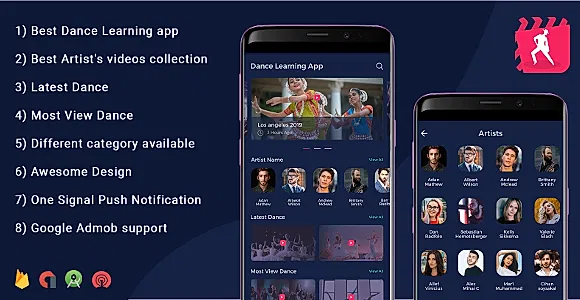 ios Dance App - Video App (youtube channel + live streaming + m3u8 + Movies)
