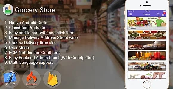 iOS Grocery Store  App