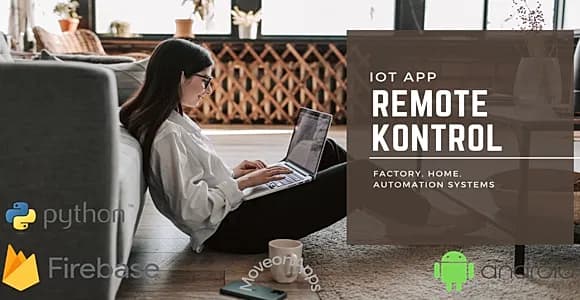 IOT Android App For Remote Control + Client Phyton Code, Firebase Support
