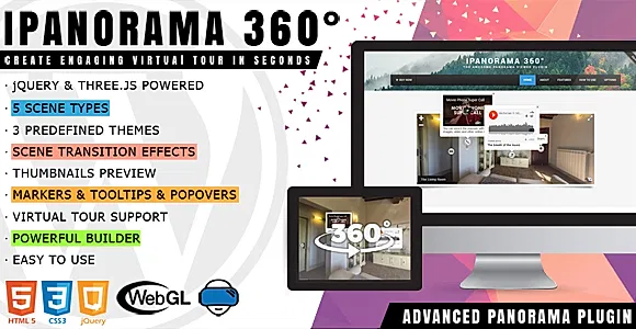 iPanorama 360 - Advanced Virtual Tour Builder WordPress Plugin