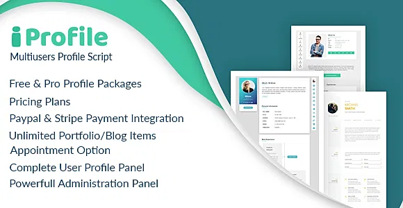 iProfile - Multiuser Profile & Resume Script (SASS)