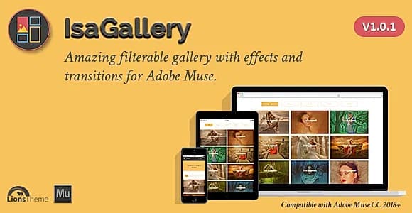 IsaGallery - Filterable Image Gallery for Adobe Muse.