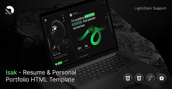 Isak - Personal Portfolio HTML Template