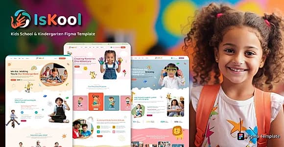 iskool - Children & Kids School Figma Template
