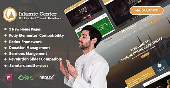 Islamic Center WordPress Theme
