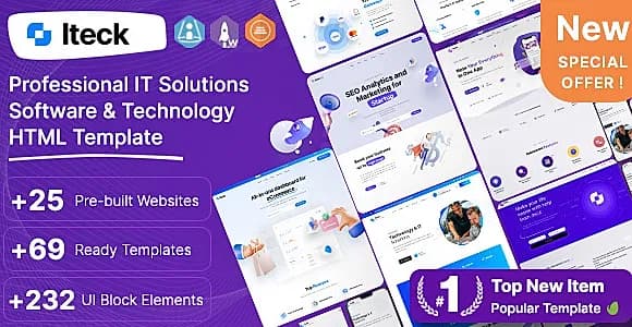 Iteck - Software & Technology HTML Template