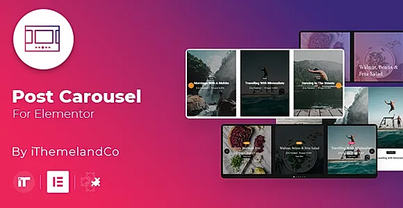 iThemeland Post Carousel for Elementor WordPress Plugin