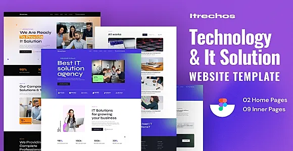 Itrechos - It Solution & Technology Website Figma Template