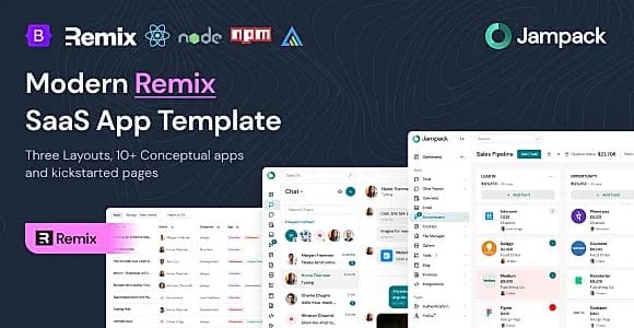 Jampack - Modern Remix SaaS App Template