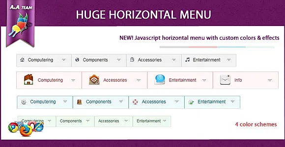 Javascript Huge Horizontal Menu