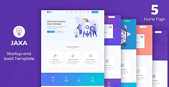 Jaxa - Startup and SaaS Template