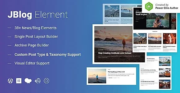 JBlog Elements WordPress Plugin