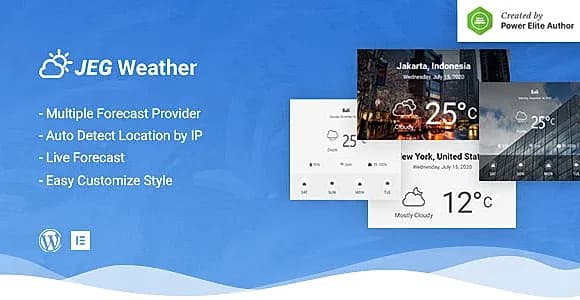 Jeg Weather Elements WordPress Plugin