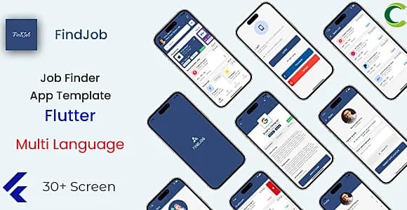 Job Finder & Resume App Template in Flutter | FindJob | Multi Language