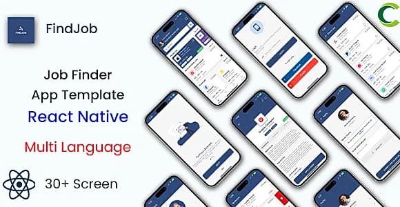 Job Finder & Resume App Template in React Native | FindJob | Multi Language