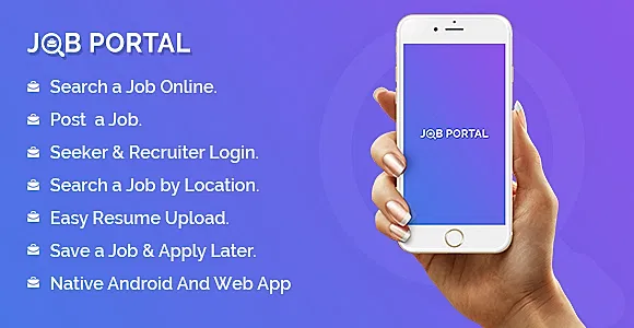Job Portal Mobile Application With Web Portal
