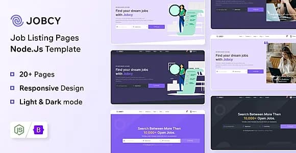 Jobcy - Nodejs Job Listing & Directory Template