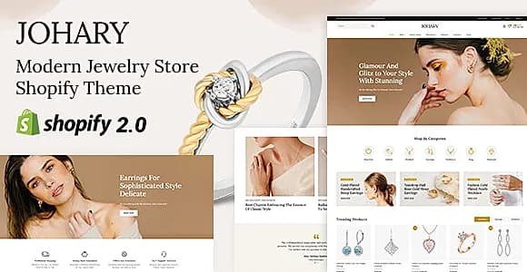 Johary - Handmade Jewelry Store Shopify 2.0 Responsive Theme