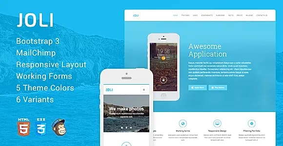 JOLI - Responsive Multi-Purpose Landing Page Template