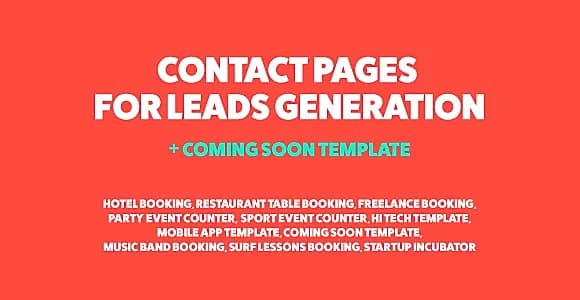 Jonny - Contact Page for Leads Generation & Coming Soon Template