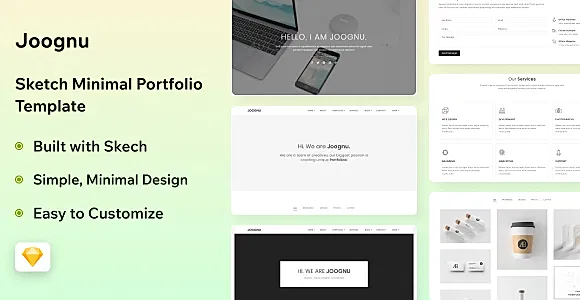 Joognu - Sketch Minimal Portfolio Personal Template