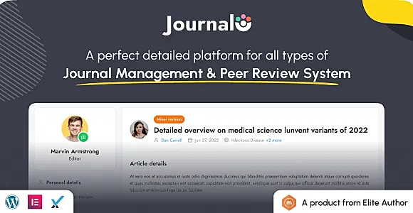 Journal management and Peer review system WordPress Plugin