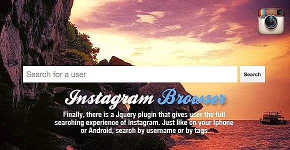 Jquery Instagram Browser