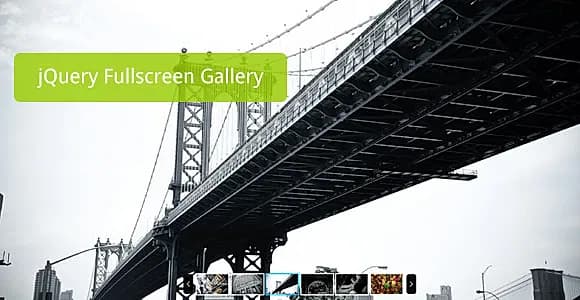 jQuery Resizable FullScreen Gallery Plugin