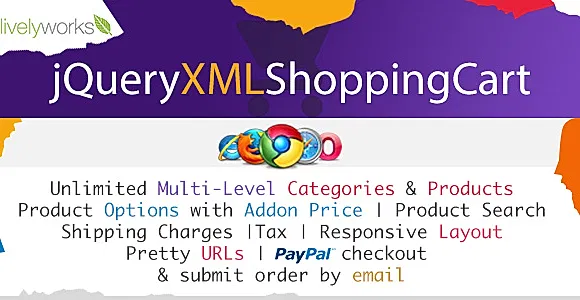JQuery XML Shopping Cart - Store - Shop - PayPal Store