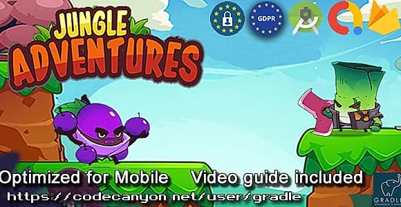 Jungle Adventure (Admob + GDPR + Android Studio)