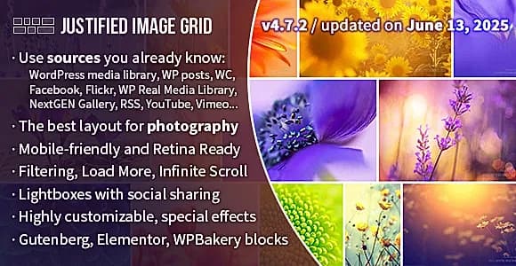 Justified Image Grid WordPress Plugin