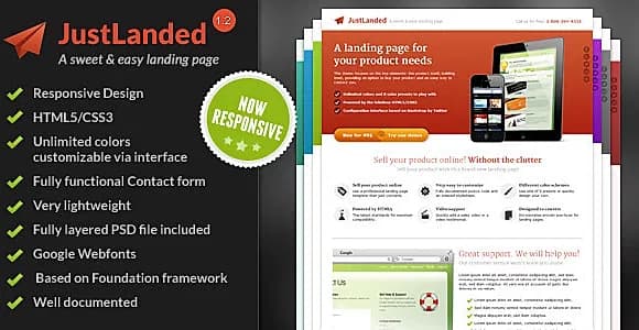 JustLanded - Landing Page