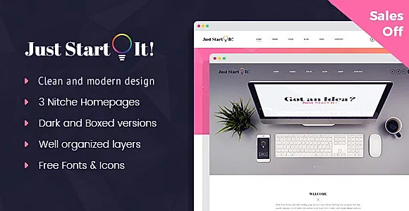 JustStartIt WordPress Theme