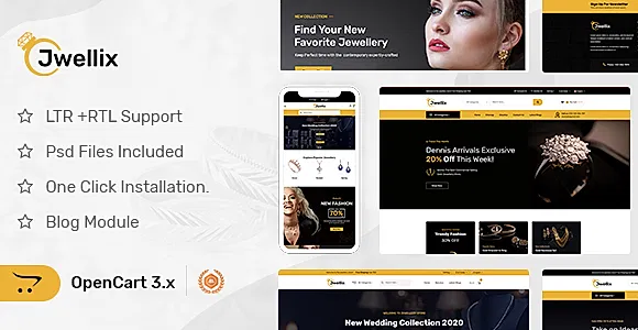 Jwellix - Jewellery Store OpenCart Theme