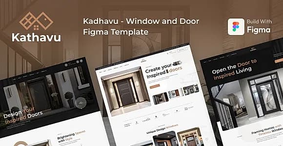 Kadhavu - Home Maintenance, Doors and Windows Services Figma Template