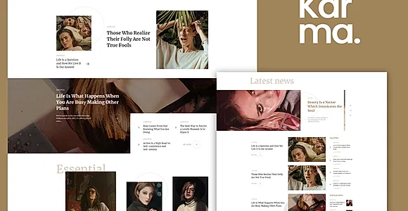 Karma - Blog & Magazine Elementor Template Kit