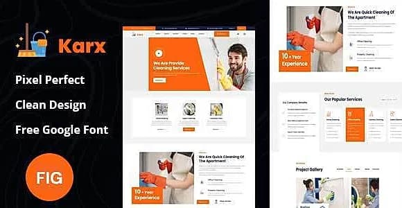 Karx- Cleaning figmaTemplate