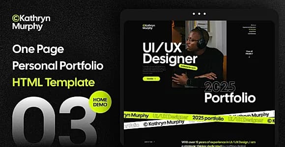 Kathryn Murphy - One Page Personal Portfolio HTML Template