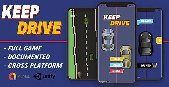 KeepDrive - Infinite Scroller Game (Unity - Admob)