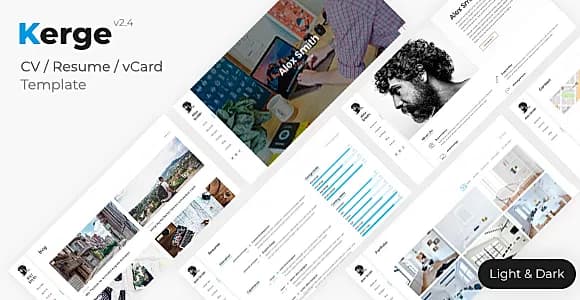 Kerge - CV Resume vCard