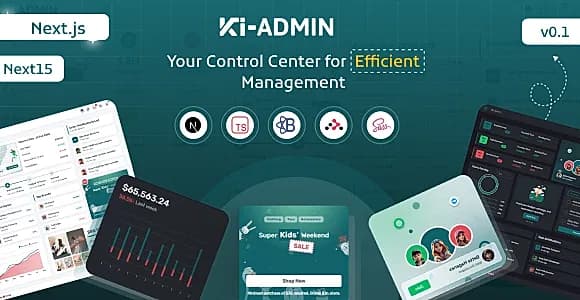 Ki-admin Next 15 + Typescript Admin Dashboard Template