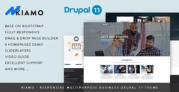 Kiamo - Responsive Business Service Drupal 11 Theme