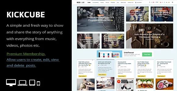 KICKCUBE WP WordPress Theme