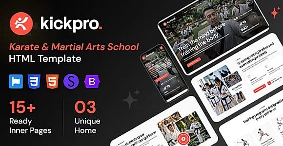 Kickpro - Karate & Martial Arts School HTML Template