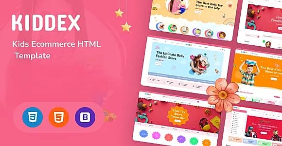 Kiddex - Kids Ecommerce HTML Template