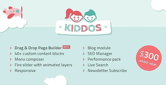 Kiddos Shop - Hand Crafted Kids Store OpenCart Theme