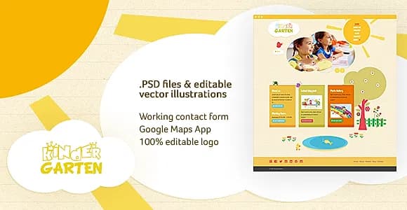 Kindergarten HTML Template