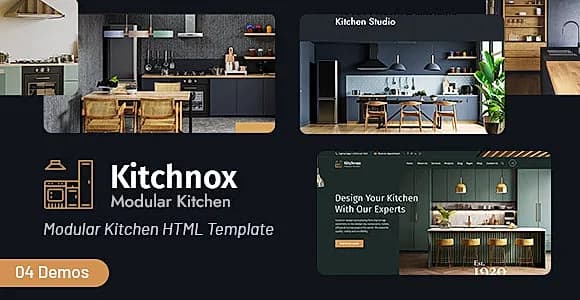 Kitchnox - Kitchen Interior Design HTML Template