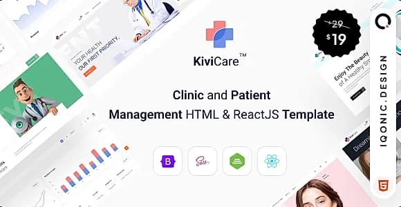 KiviCare(TM) - Clinic And Patient Management HTML & ReactJS Template