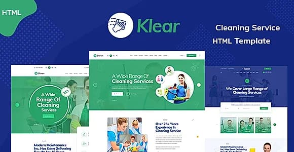 Klear - Cleaning Service Company HTML5 Template
